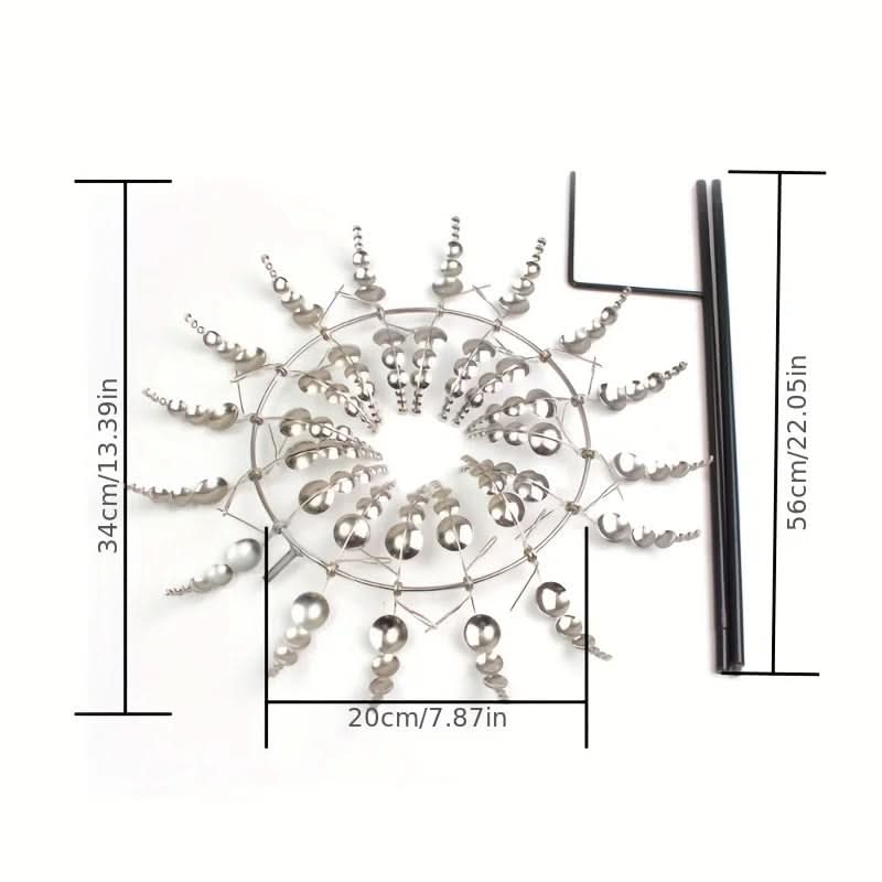 BowLift | Artistic Metal Wind Spinner with Gentle Rotation
