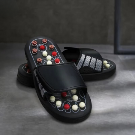 BowLift | Foot Massage Slippers with Pebble Acupressure Therapy