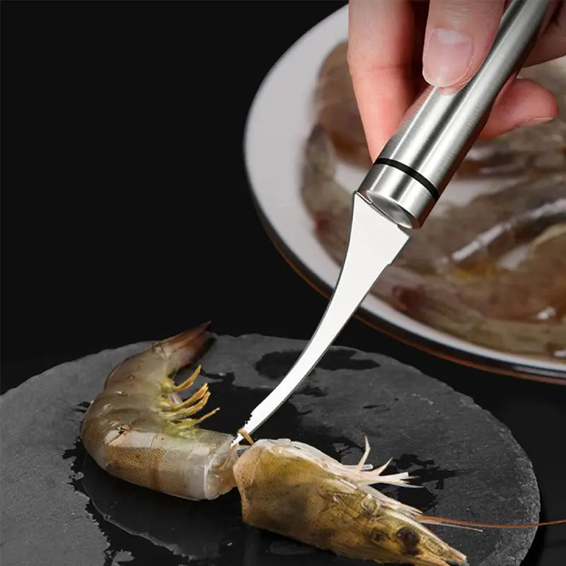 BowLift | Stainless Steel Shrimp Peeler – Effortless & Clean Peeling
