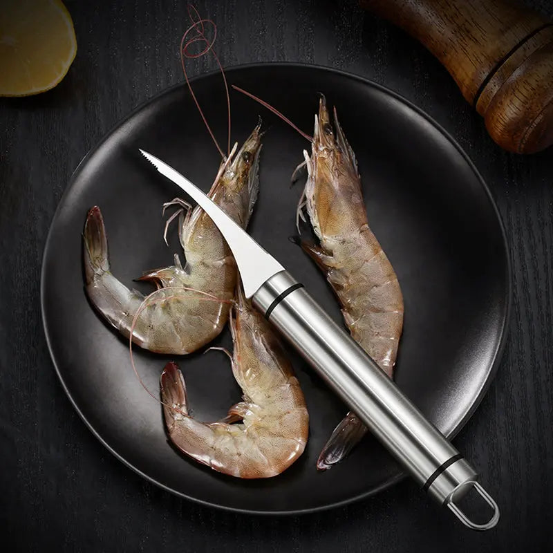 BowLift | Stainless Steel Shrimp Peeler – Effortless & Clean Peeling