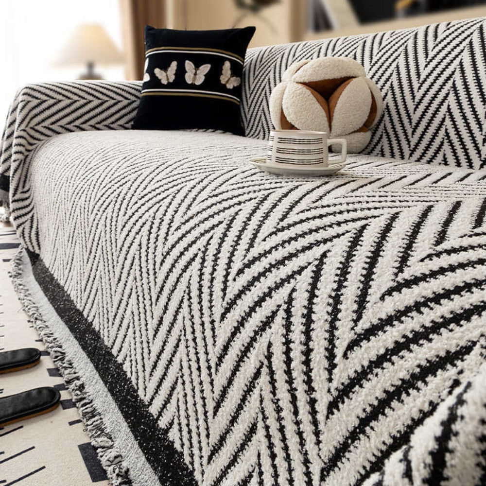 BowLift | Marella Soft Chevron Sofa Cover