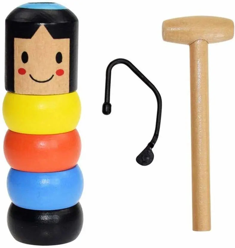 Magical wooden toy - The doll that keeps getting up!