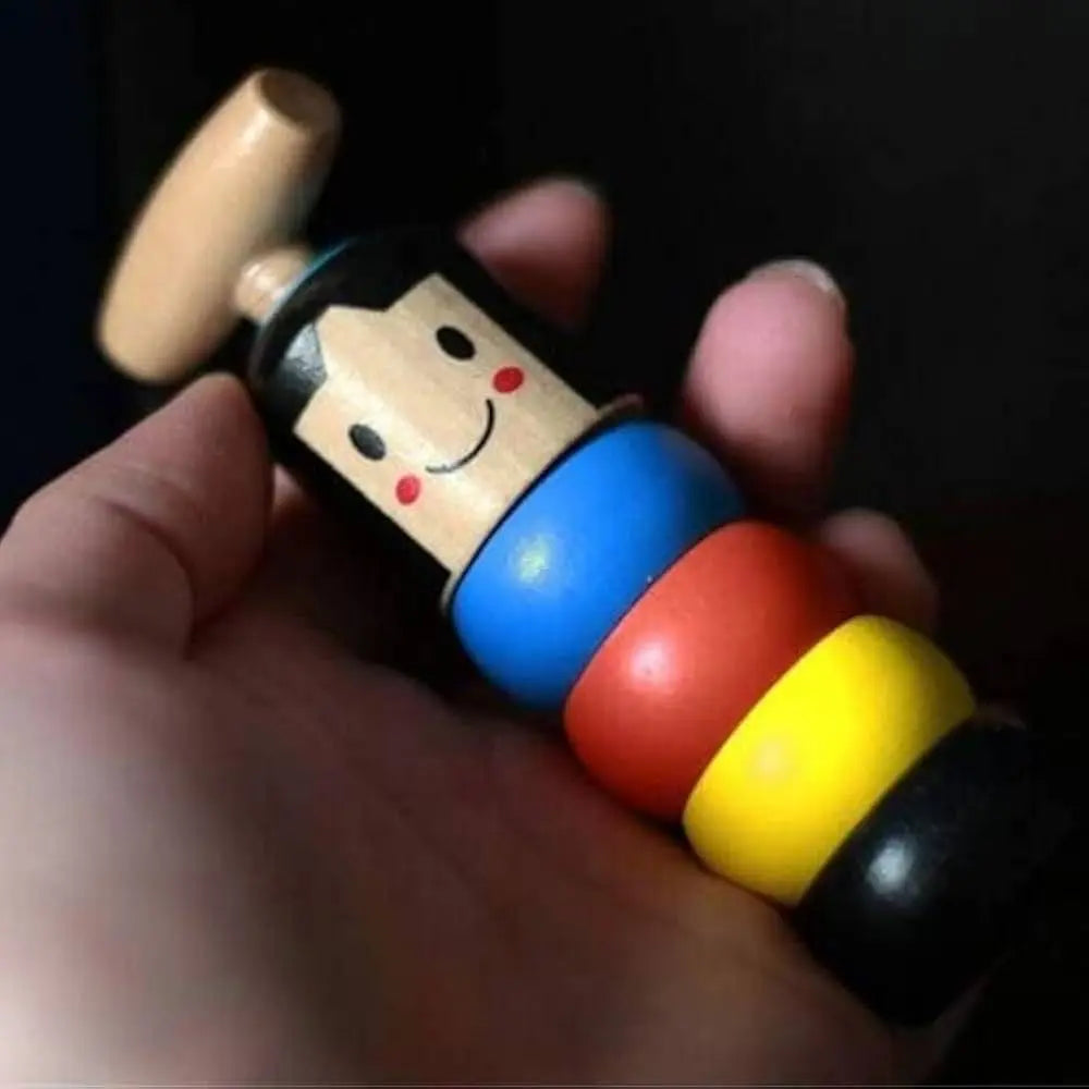 Magical wooden toy - The doll that keeps getting up!