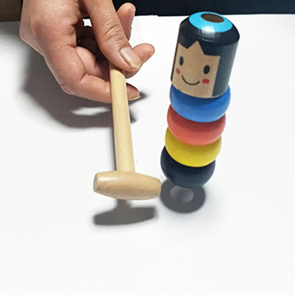 Magical wooden toy - The doll that keeps getting up!