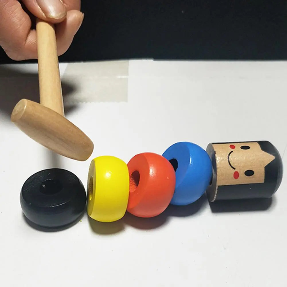 Magical wooden toy - The doll that keeps getting up!