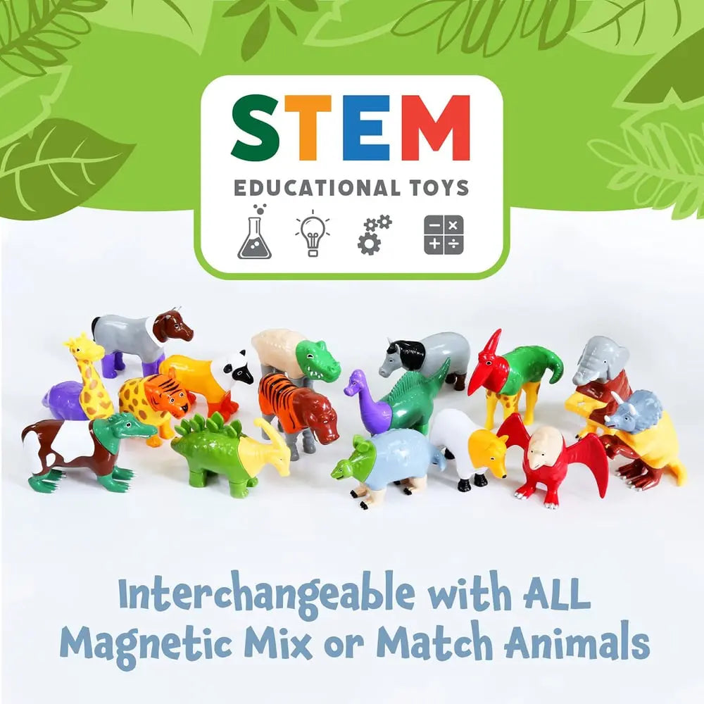 BowLift | Magnetic Building Blocks — Creative STEM Toy with Dinosaur Designs