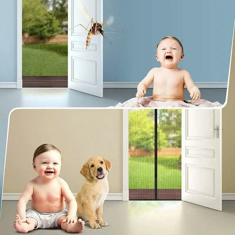 BowLift | Magnetic Fly Screen – Self-Closing Insect PRedection for Doors