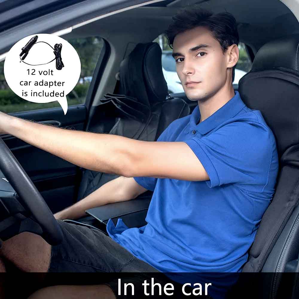 BowLift | Fashion massage chair pad with heated neck pillow for car and home