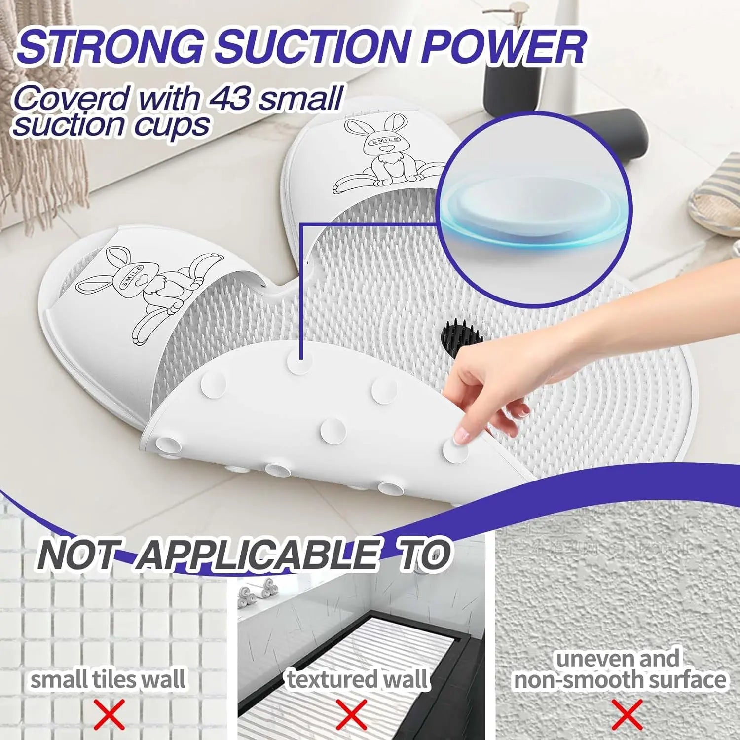 BowLift | Massage foot mat in rabbit shape – Promotes circulation & smooth foot skin