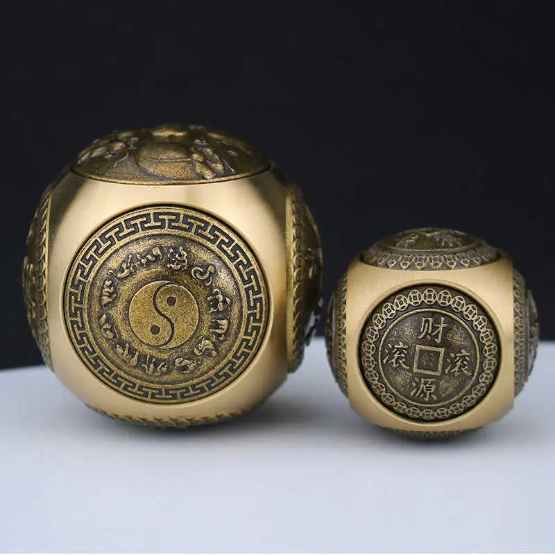 BowLift | Brass Stress Relief Spinner with Redating Six-Sided Cube