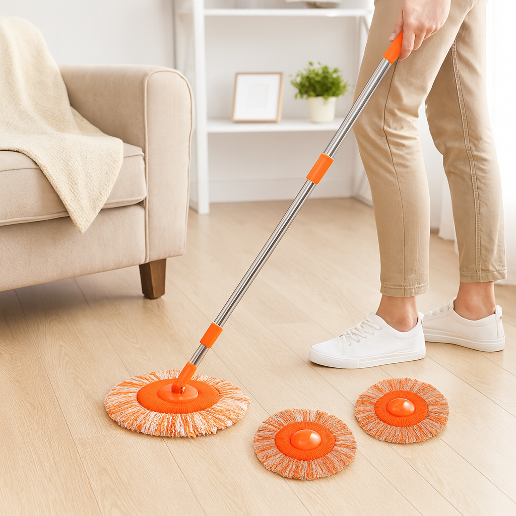 BowLift | Microfibre Spin Mop Set Adjustable Cleaning Tool
