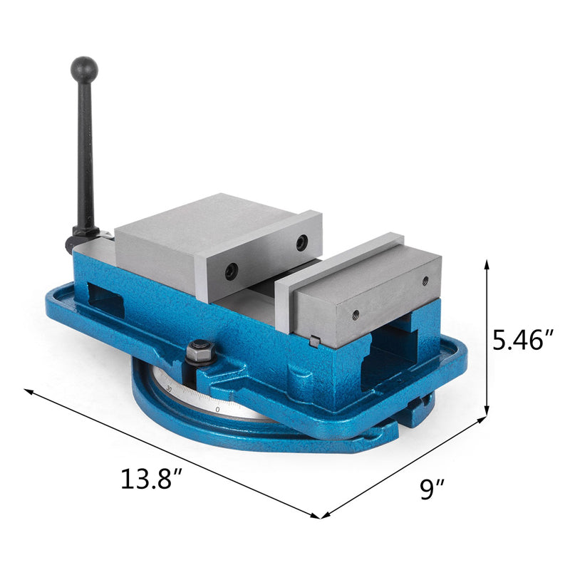 BowLift | Milling Vise Mill Vise Ductile Iron Material with 360 Degree Swiveling Base CNC Vise