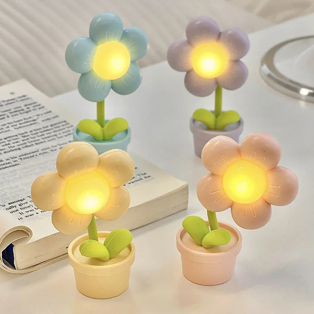BowLift | BloomAura – Elegant Petite Flower Table Lamp for Soft Lighting