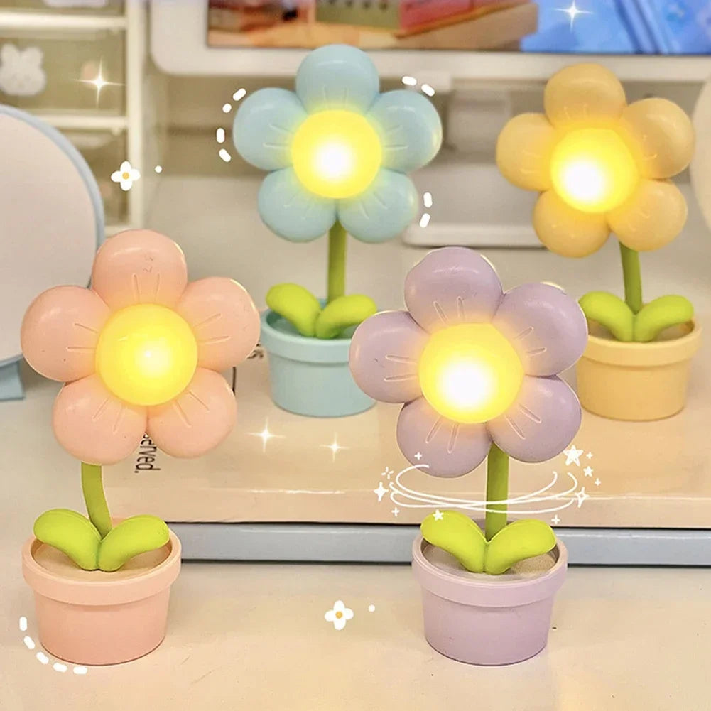 BowLift | BloomAura – Elegant Petite Flower Table Lamp for Soft Lighting