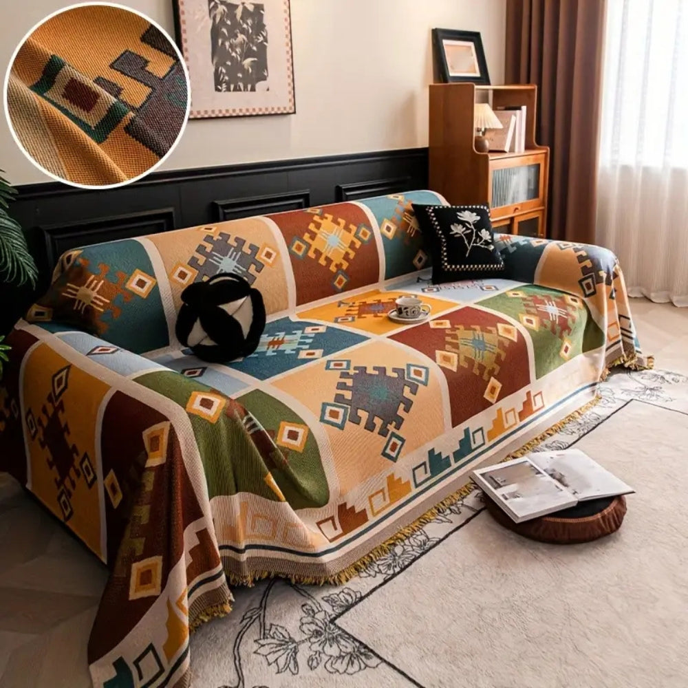 BowLift | Modern Geometric Tribal Sofa Cover