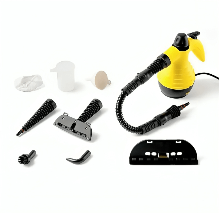 BowLift | Chemical-free steam cleaner with 8 attachments for household, clothes & windows