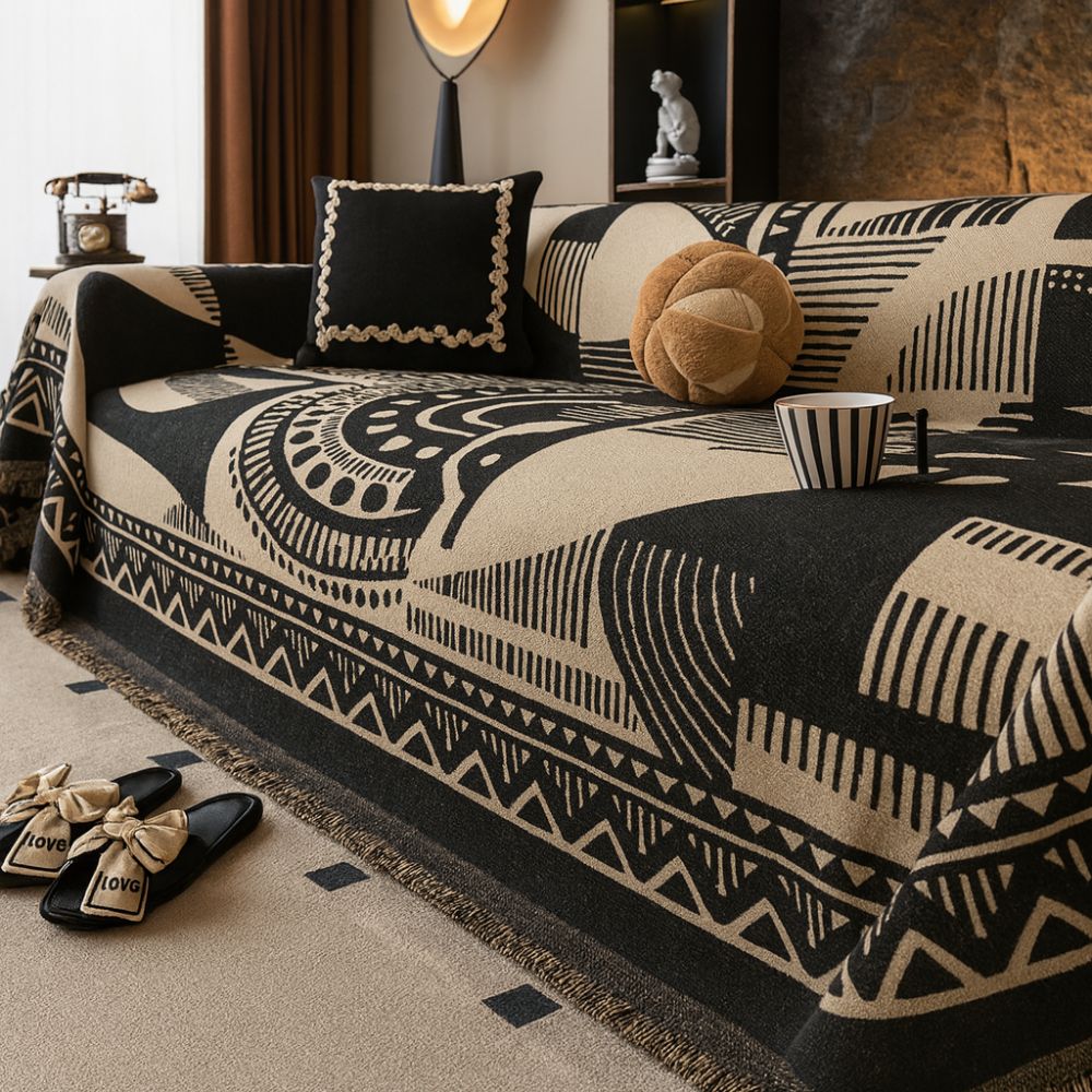 BowLift | Mystic Lines Pattern Sofa Cover