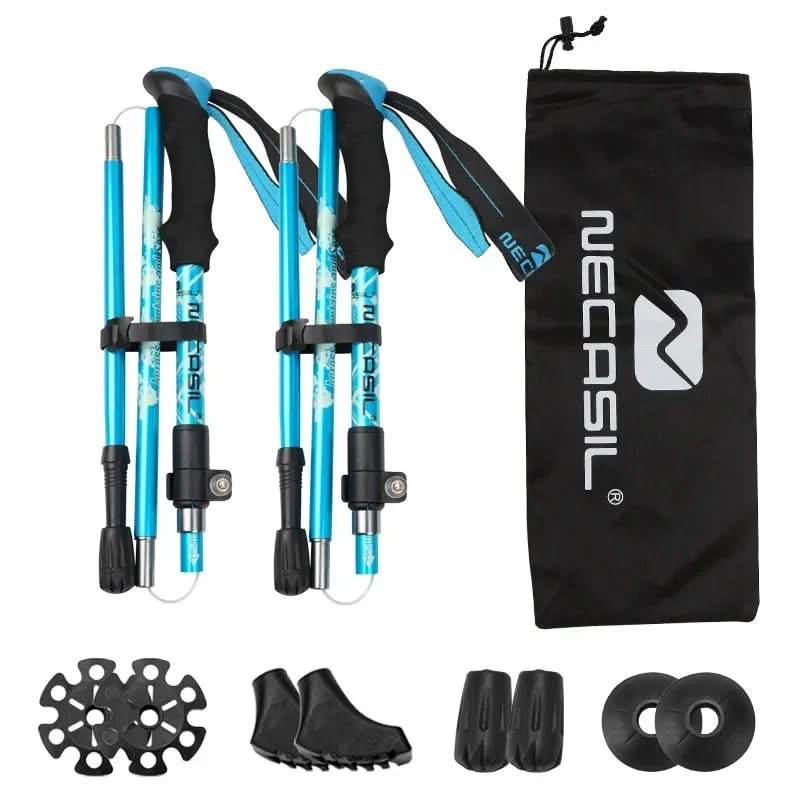 BowLift | Collapsible trekking poles with EVA grip & rubber tip