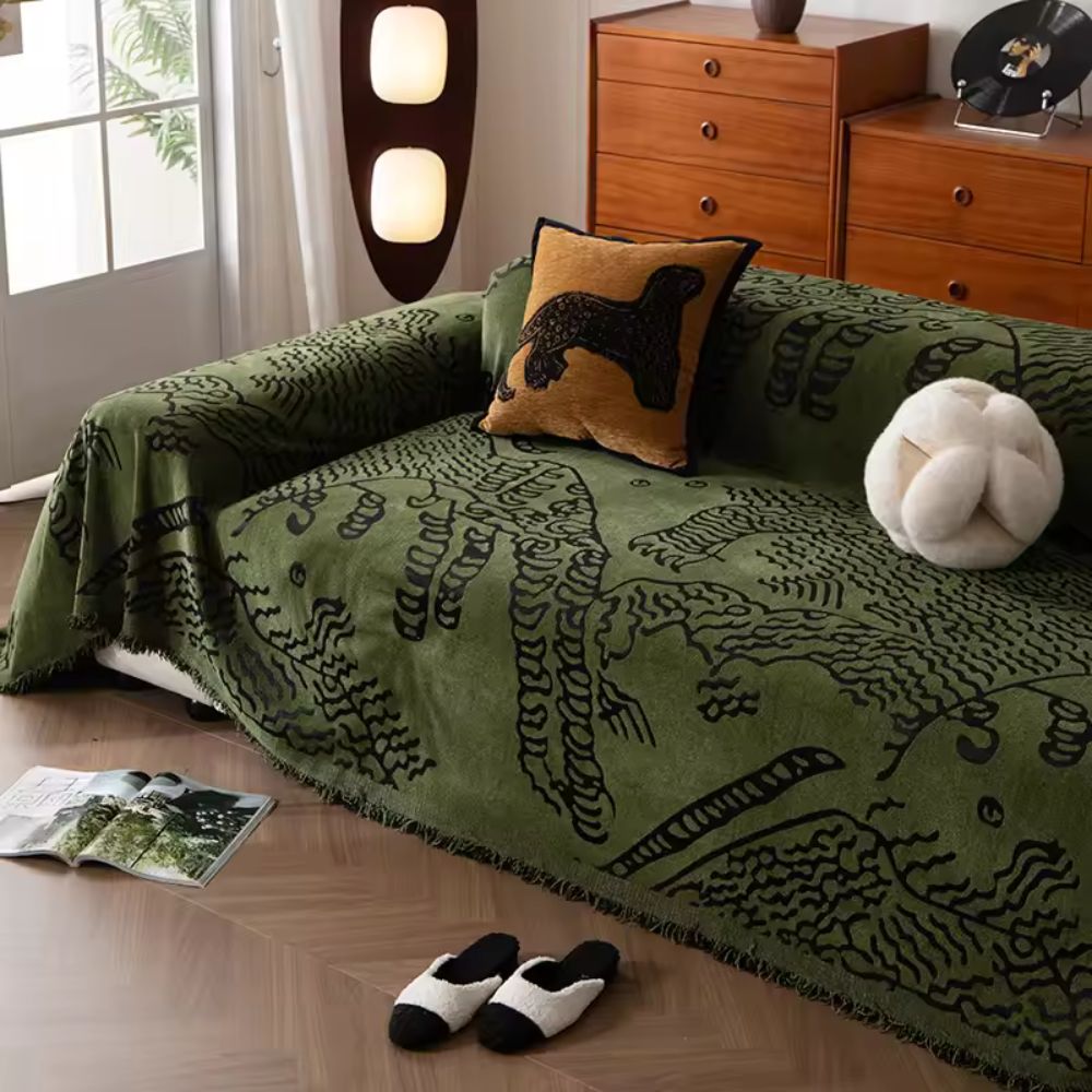 BowLift | Nature Sketch Pattern Sofa Cover