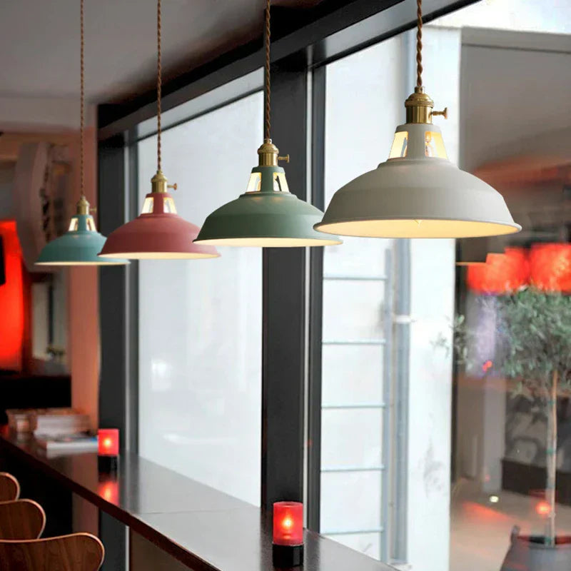 BowLift | Nordic industrial LED pendant lamp Retro