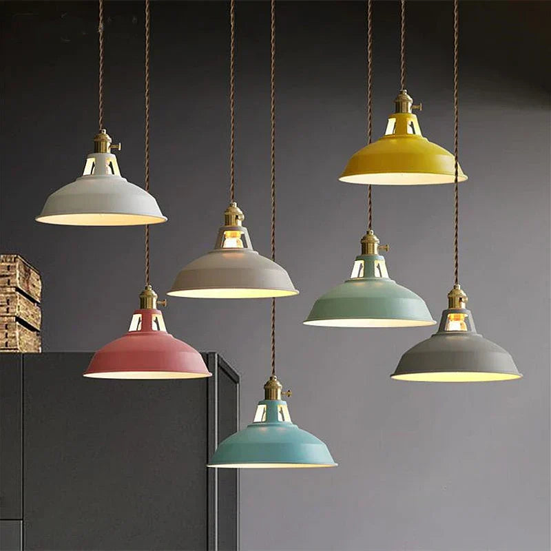 BowLift | Nordic industrial LED pendant lamp Retro
