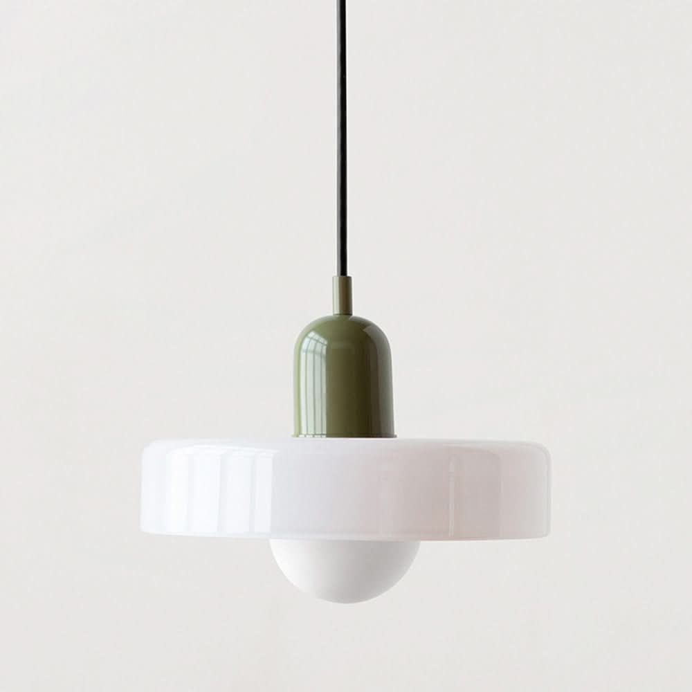 BowLift | Bauhaus Colored Glass Pendant Light