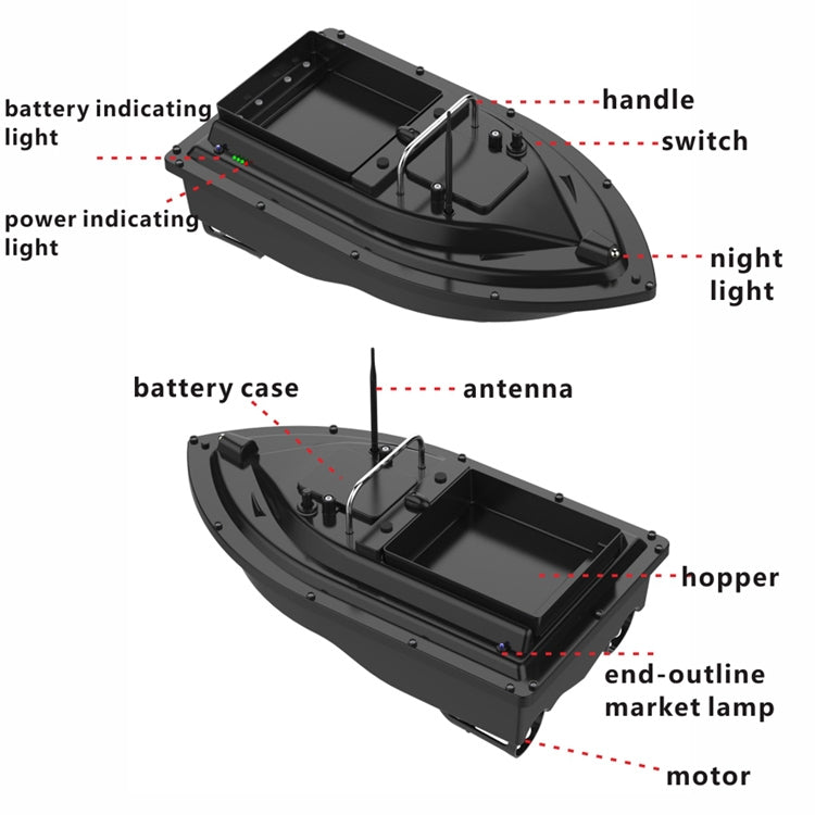 BowLift | D16 Smart RC Fishing Bait Boat 2kg Load 500M
