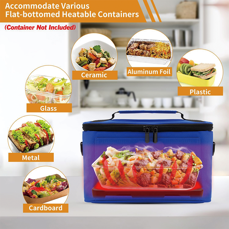 BowLift | 110V Office Food Warmer Lunch Boxes, Mini Heated Lunch Box Warmer for Work Reheating and Cooking Meals in Office/Travel/Hotel