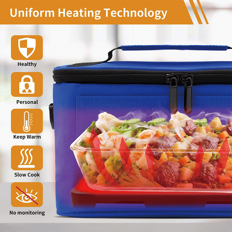 BowLift | 110V Office Food Warmer Lunch Boxes, Mini Heated Lunch Box Warmer for Work Reheating and Cooking Meals in Office/Travel/Hotel