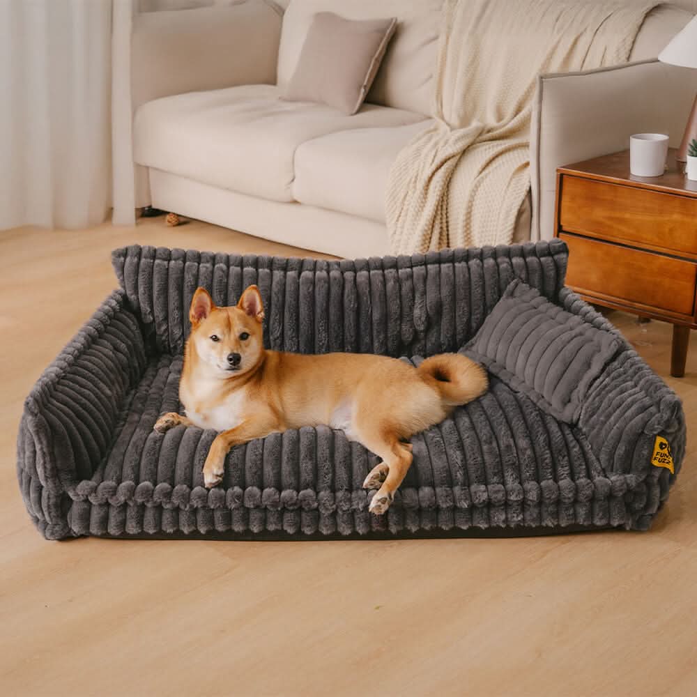 BowLift | DreamPaw Orthopedic Dog Bed – Sturdy Sleeping Place with Neck Support and Removable Cover