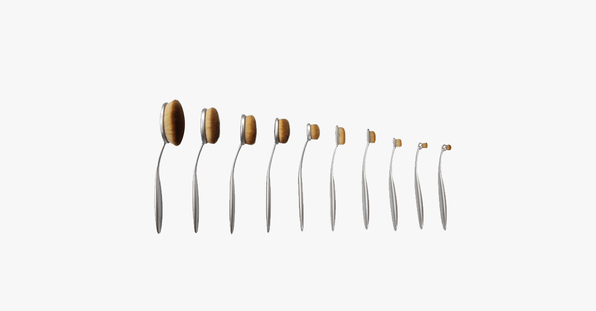 BowLift | Aphrodite 10-piece oval brush set