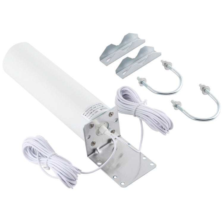 BowLift | 4G LTE WiFi 12DBi Omni Outdoor Antenna with CRC9 male (White)