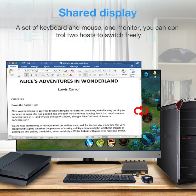BowLift | AM-KVM201CL 2x1 4Kx2K HDMI / USB / KVM Switch