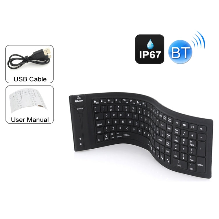 BowLift | JA-11 108-Key Foldable Silicone Bluetooth Keyboard