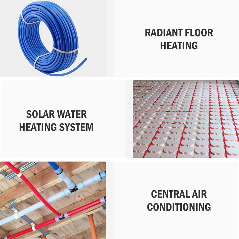 BowLift | 1/2 Inch PEX-Al-PEX Tubing 2 Rolls of 300ft PEX-B Coil Hose for Water Line & RV Sewer Hose PEX Radiant Heat Tubing