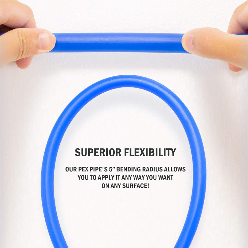 BowLift | 1/2 Inch PEX-Al-PEX Tubing 2 Rolls of 300ft PEX-B Coil Hose for Water Line & RV Sewer Hose PEX Radiant Heat Tubing