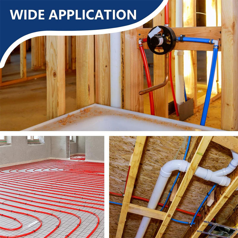 BowLift | 1/2 Inch 2 x 100FT PEX Tubing Pex B Tubing for Hot/Cold Water Plumbing Radiant Heat Floor Heating Plumbing Red&Blue