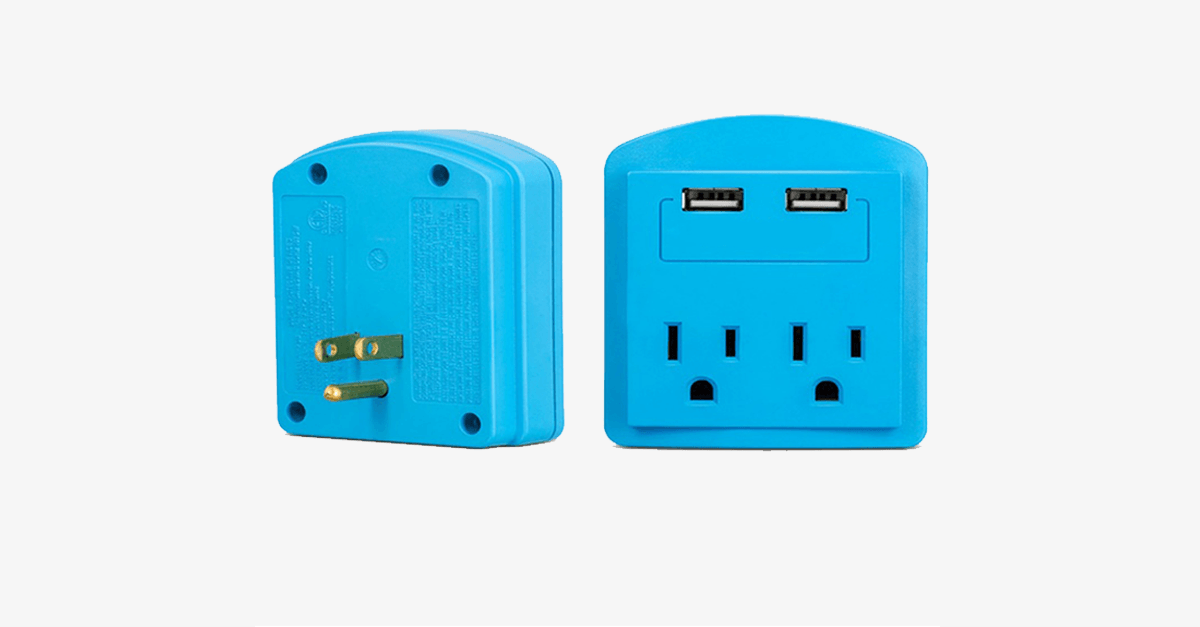 BowLift | Outlet with 2 USB ports wall adapter - Your portable charging station