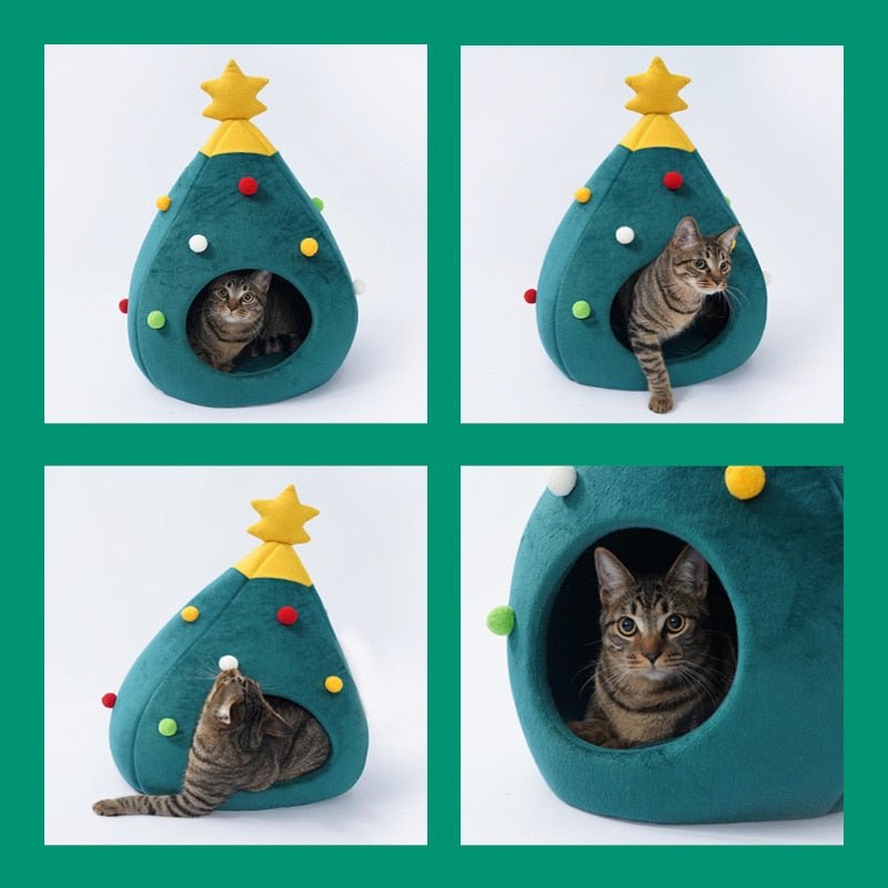BowLift | Christmas Tree Cat Bed for a Cozy Winter Experience