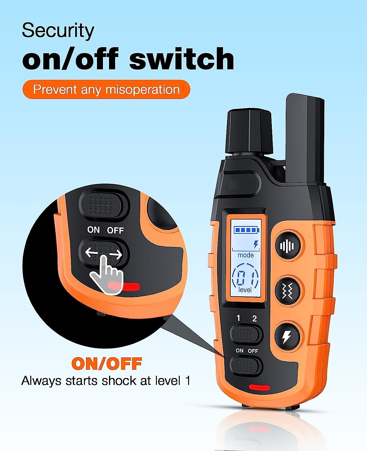 BowLift | Advanced Dog Training Collar with Remote Control – Waterproof, Rechargeable, Up to 1000m Range
