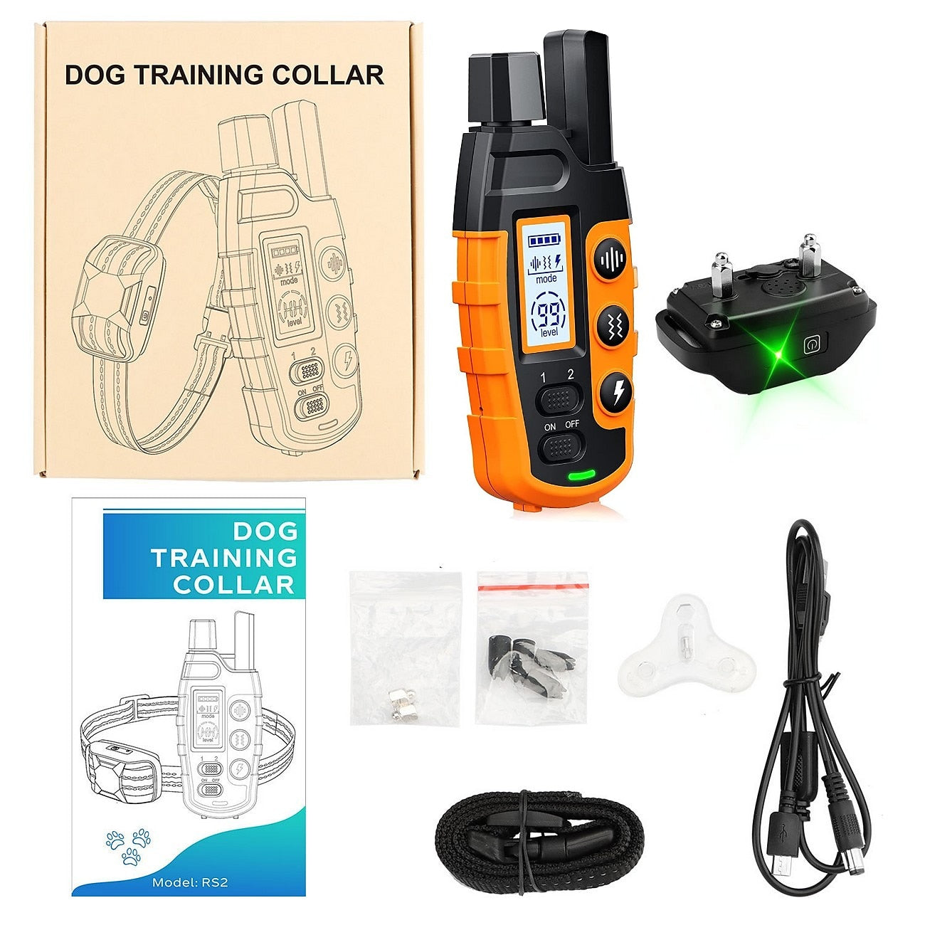 BowLift | Advanced Dog Training Collar with Remote Control – Waterproof, Rechargeable, Up to 1000m Range