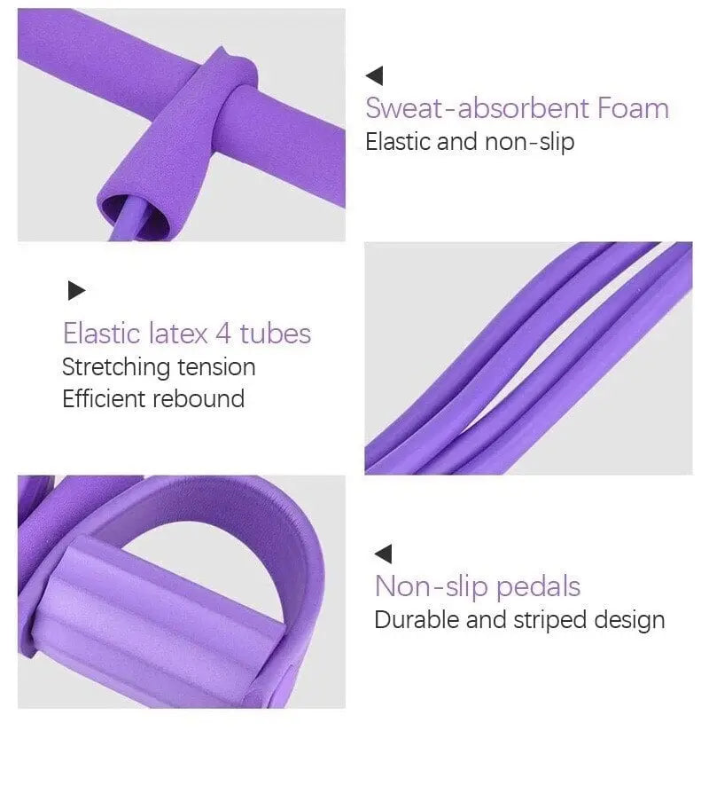 BowLift | Pedal-Fitness band with ankle pull – Full body training anytime & anywhere