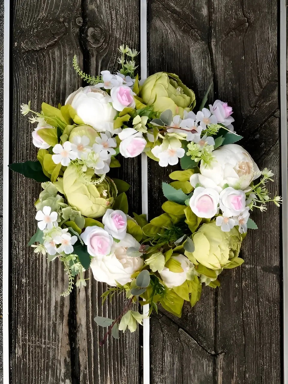 BowLift | Artificial Wreath - AutumnBloom - Outdoor & Peonies - Cozy Autumn Decoration