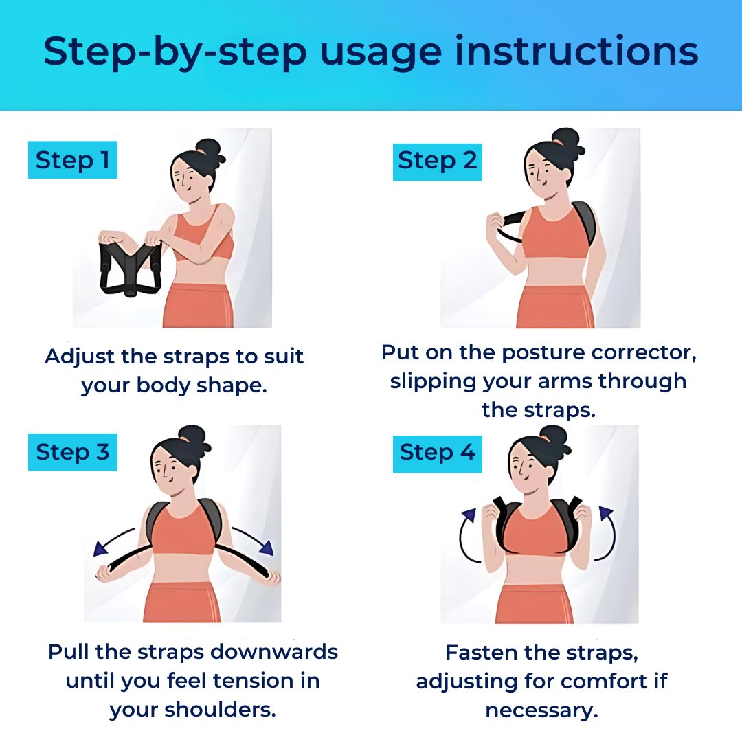 BowLift | Adjustable Back Brace Posture Corrector for Chronic Pain Relief and Daily Comfort Support