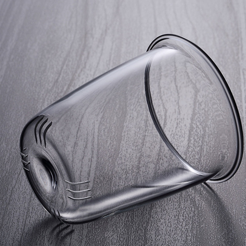 BowLift | Pindefang Glass Teapot with Infuser | Handcrafted Heat-Resistant Teapot with Golden Handle