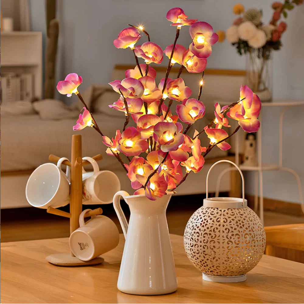 BowLift | LED Lighted Artificial Branch Table Lamp