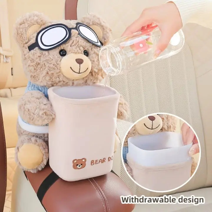 BowLift | Plush Handkerchief Dispenser for Car – Soft Car Organizer