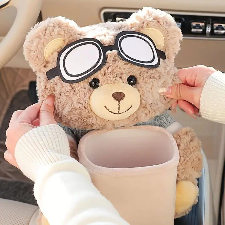 BowLift | Plush Handkerchief Dispenser for Car – Soft Car Organizer