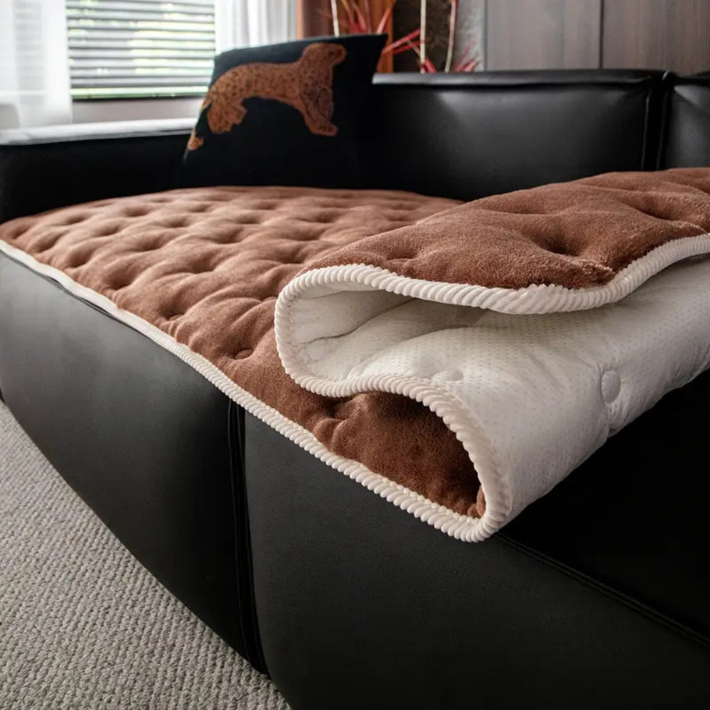 BowLift | Plush Button-Tufted Sofa Cover