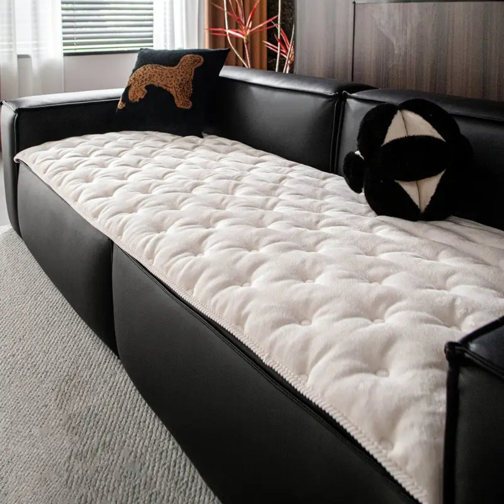 BowLift | Plush Button-Tufted Sofa Cover